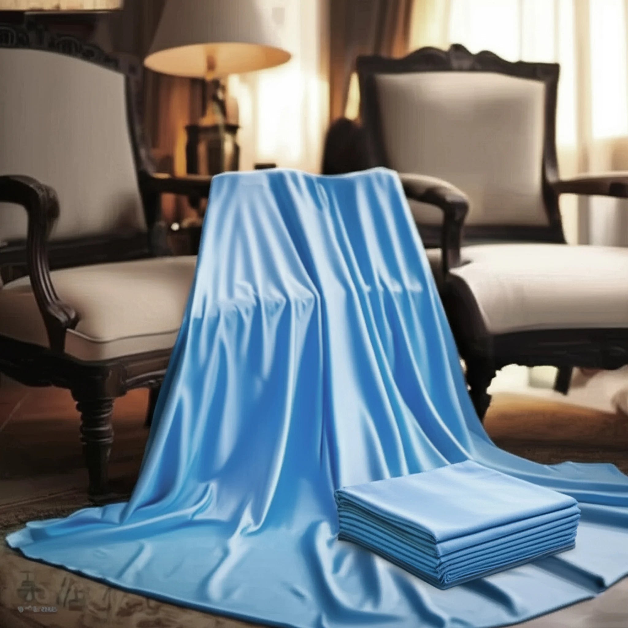 Egyptian Soft Cotton Fabric Un-stiched Suit for Men sky blue